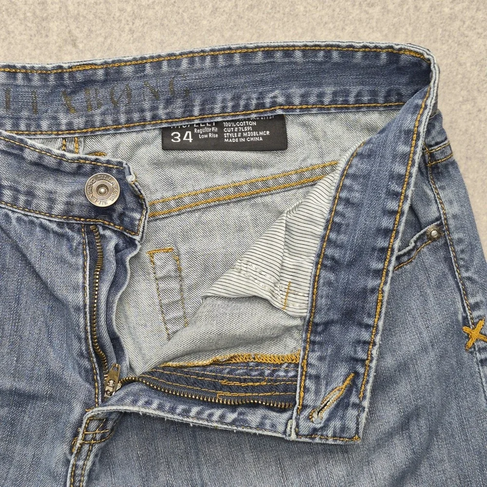 Vintage Billabong Jeans Mens 34 Blue Faded Baggy Wide Leg Denim Skater Pants Y2K